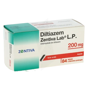 Diltiazem Zentiva Lab Lp 200 Mg, Gélule à Libération Prolongée