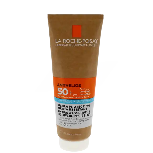 La Roche Posay Anthelios Crème Solaire En Lait Hydratant Corps Spf50+ Sans Parfum Tube/75ml