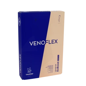 Venoflex Kokoon Absolu 2 Chaussette Mollet+ Femme Beige Naturel Taille 1n