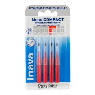 Inava Mono Compact Brossette Rouge Blister/4+2 à TOURCOING