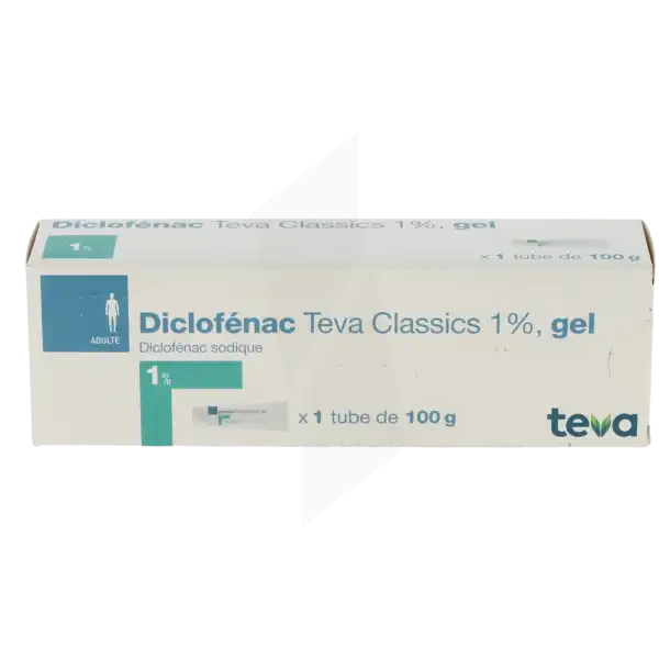 Diclofenac Teva Classics 1 %, Gel