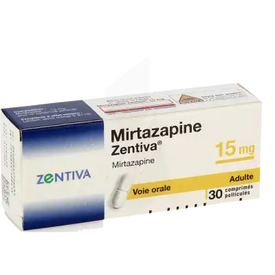 Mirtazapine Zentiva 15 Mg, Comprimé Pelliculé à Casteljaloux