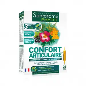 Santarome Bio Confort Articulaire Solution Buvable 20 Ampoules/10ml à SAINT-ETIENNE-DE-CUINES