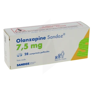 Olanzapine Sandoz 7,5 Mg, Comprimé Pelliculé
