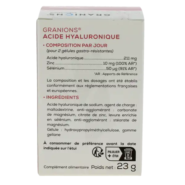 Granions Acide Hyaluronique Gélules B/60