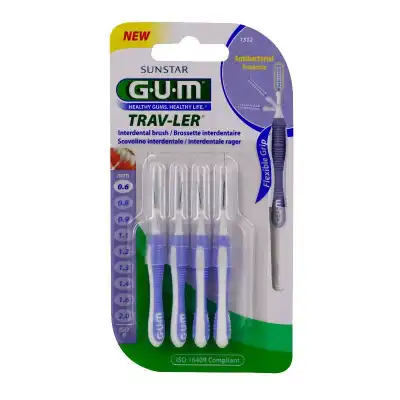 Acheter Gum Travler Brossettes inter-dentaires de voyage Lavande 0,6mm B/4 à Angers