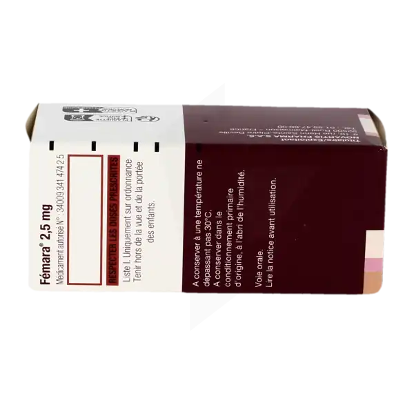 Femara 2,5 Mg, Comprimé Pelliculé