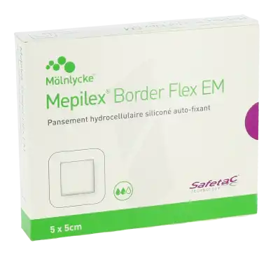 Mepilex Border Flex Em Pansements Hydrocellulaire AdhÉsif StÉrile SiliconÉ 5x5cm B/10 à Paris