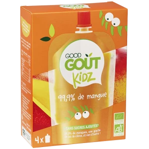 Good Goût Alimentation Infantile Mangue 4 Gourdes/90g