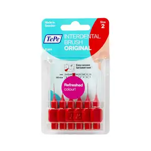 Tepe Brossettes Interdentaires Originales Rouge 0.5mm à Hourtin