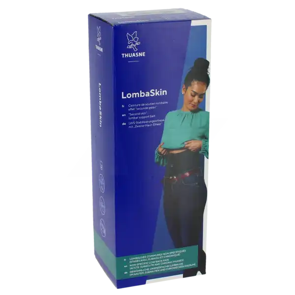 Thuasne Lombaskin Ceinture Lombaire Noir Hauteur 21cm Taille 3