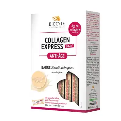 Biocyte Collagen Express Barre chocolat blanc B/6