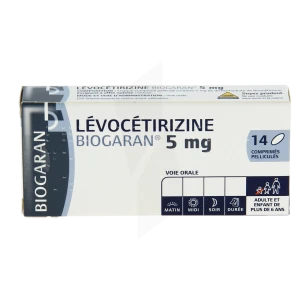 Levocetirizine Biogaran 5 Mg, Comprimé Pelliculé