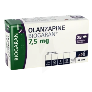 Olanzapine Biogaran 7,5 Mg, Comprimé Enrobé