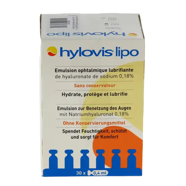 Hylovis Lipo Emulsion Oculaire 30unidose/0,4ml