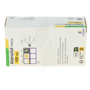 Atenolol Viatris 100 Mg, Comprimé Pelliculé Sécable