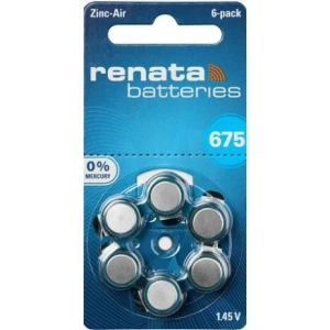 Renata 675 Pile Auditiv Zinc-air B/6