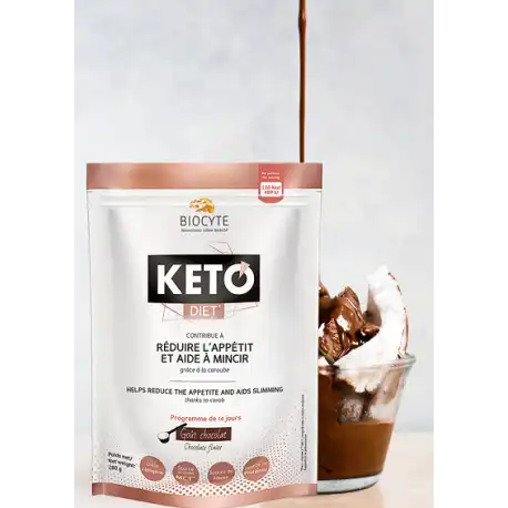 Biocyte Kéto Diet' Préparation Chocolat Noir Sachet/280g