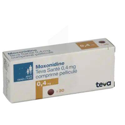 Moxonidine Teva Sante 0,4 Mg, Comprimé Pelliculé à Ris-Orangis