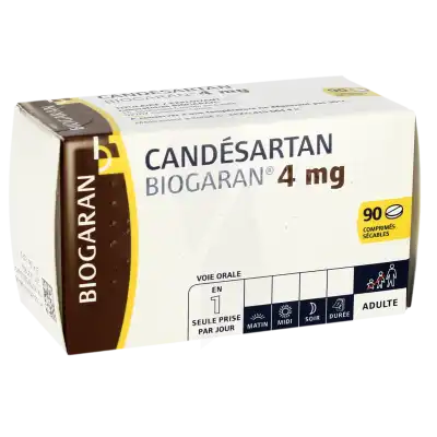 Candesartan Biogaran 4 Mg, Comprimé Sécable à Paris
