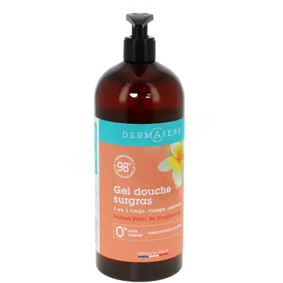 Dermasens Gel Douche Surgras 3 En 1 Fleur De Frangipanier Fl Pompe/1l à VERNOUX-EN-VIVARAIS