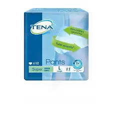 Tena Pants Super Slip Absorbant Incontinence Urinaire Large 4 Sachet/12