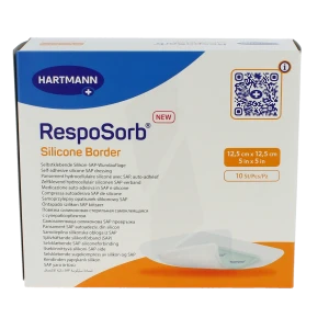 Resposorb Silicone Border Pans Absorption Importante 12,5x12,5cm B/10