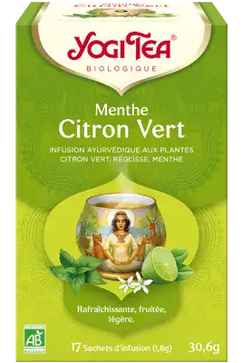 Yogi Tea Tis AyurvÉdique Menthe Citron Vert Bio 17sach/1,8g à Lesparre-Médoc
