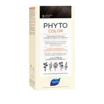 Phytocolor Kit Coloration Permanente 5 Châtain Clair à Mérignac
