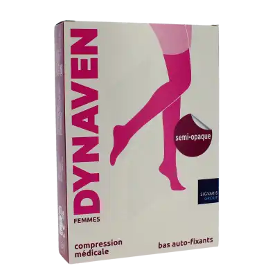 Sigvaris Dynaven Semi-opaque Bas auto-fixants Morpho- Classe 2 Femme Beige Normal M