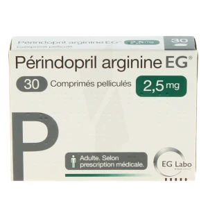 Perindopril Arginine Eg 2,5 Mg, Comprimé Pelliculé