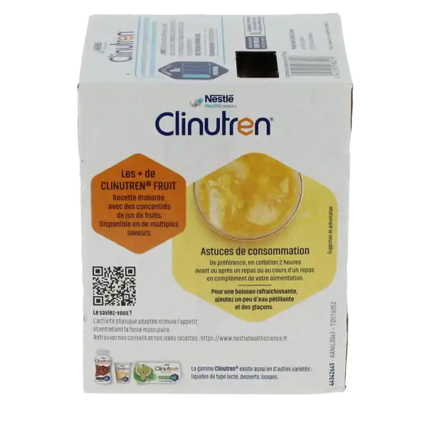 Clinutren Fruit Nutriment Ananas Orange 4briques/200ml