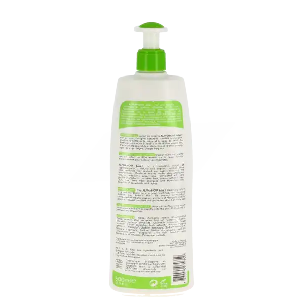 Alphanova Bébé Bio Lait De Toilette Fl Pompe/500ml