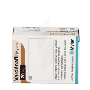 Vardenafil Viatris 20 Mg, Comprimé Pelliculé