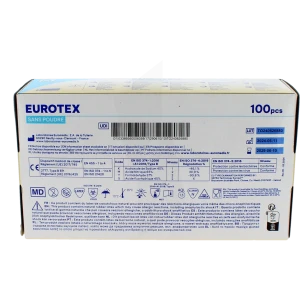 Eurotex Gant Examen Non Poudré T7/8 B/100