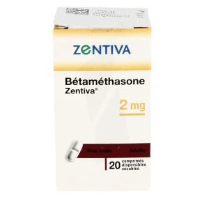 Betamethasone Zentiva 2 Mg, Comprimé Dispersible Sécable