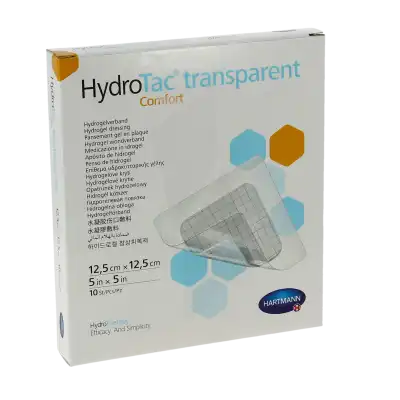 Hydrotac Transparent Comfort Pans Gel Adhésif 12.5x12.5cm B/ 10 à ST-ETIENNE-DE-TULMONT