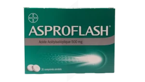 Asproflash 500 Mg, Comprimé Enrobé