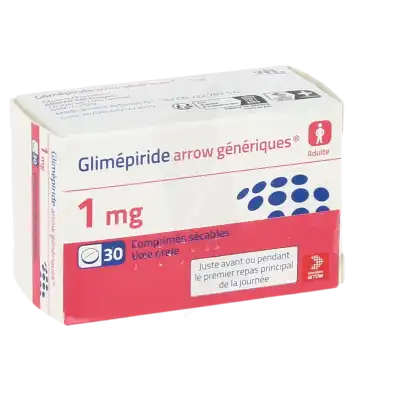 GLIMEPIRIDE ARROW GENERIQUES 1 mg, comprimé sécable