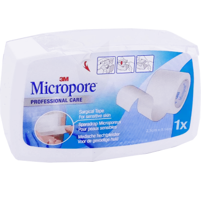 Micropore Sparadrap Microporeux 25mmx9,14m DÉvidoir à Drocourt