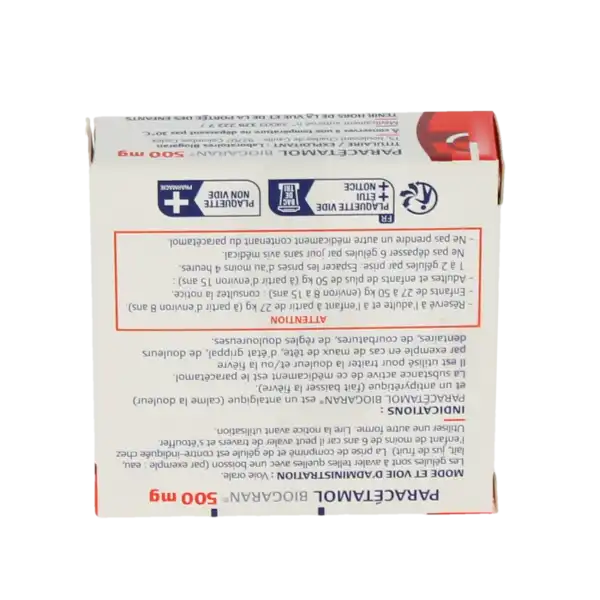 Paracetamol Biogaran 500 Mg, Gélule