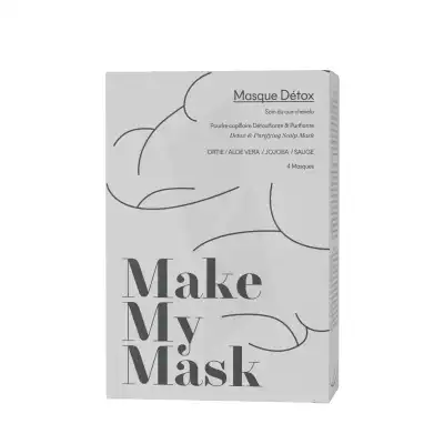 Make My Mask Masque Détox Cheveux Gras Pack/4