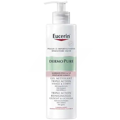 Eucerin Dermopure Gel Nettoyant Triple Action Fl/400ml à Mérignac