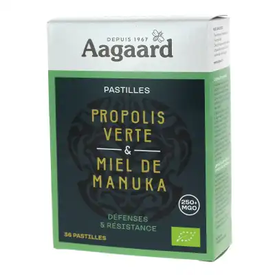 Aagaard Pastilles Propolis Verte Et Miel De Manuka Bio B/36 à MARIGNANE