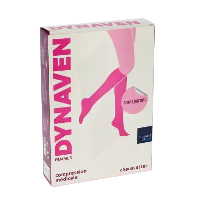 Dynaven Transparent Chaussettes  Femme Classe 2 Beige Clair Medium Normal à VIC-FEZENSAC