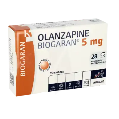 Olanzapine Biogaran 5 Mg, Comprimé Orodispersible à Bassens