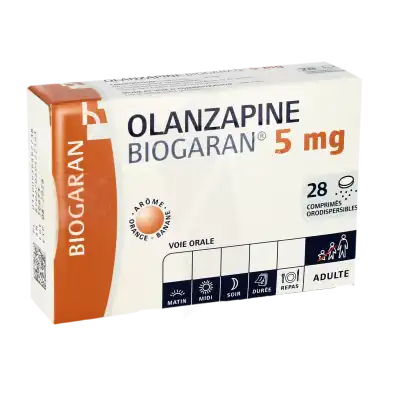Olanzapine Biogaran 5 Mg, Comprimé Orodispersible à LIVRON-SUR-DROME