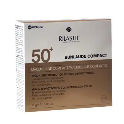 RILASTIL SUNLAUDE COMPACT SPF50+ Crème medium Boîtier/10g
