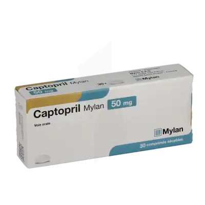Captopril Viatris 50 Mg, Comprimé Sécable à CHAMBÉRY