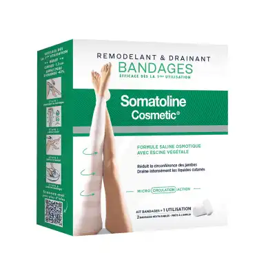 Somatoline Bandages Remodelants Et Drainants B/2 à Bordeaux